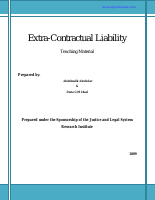 Extra contractual Liability - Tort Law.pdf